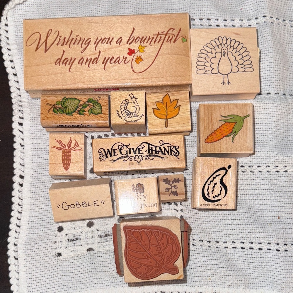 Thanksgiving Rubber Stamp Set